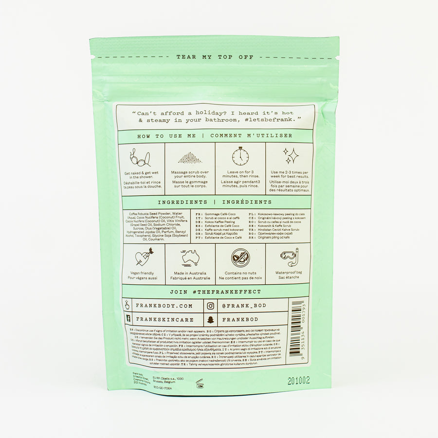 FRANK BODY  Coconut Coffee Scrub